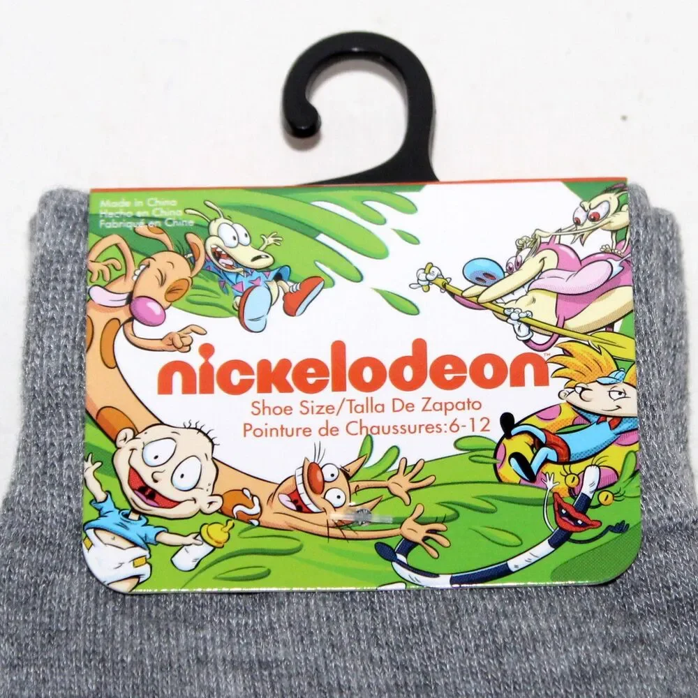 1 pair socks CatDog Nickelodeon 2021 Centric unisex one size gray blue cartoon